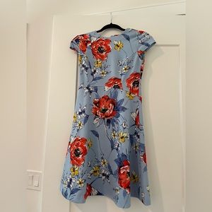 Bright and beautiful floral patter mini dress